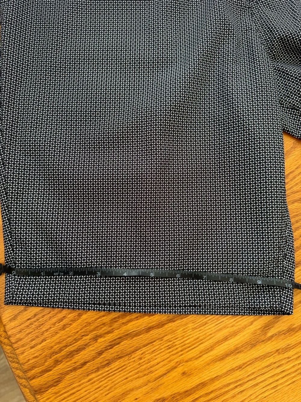 Johnnie O Mens Golf Shorts Size 34 Black White Geometric Performance Stretch - Picture 11 of 11